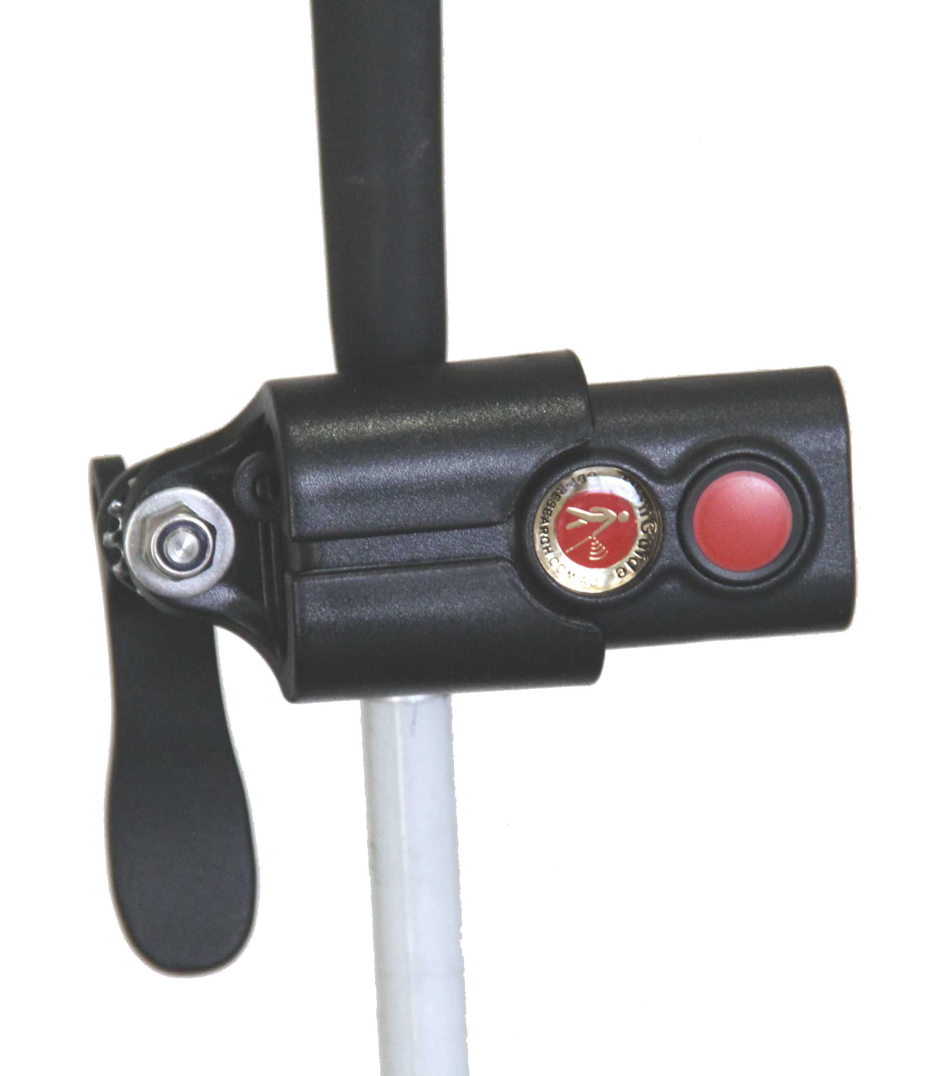 The Miniguide holder on a standard cane